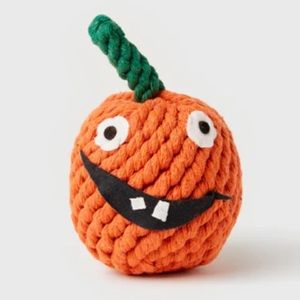 Jax & Bones Good Karma Rope Toys Gourdy Pumpkin Dog Toy Orange